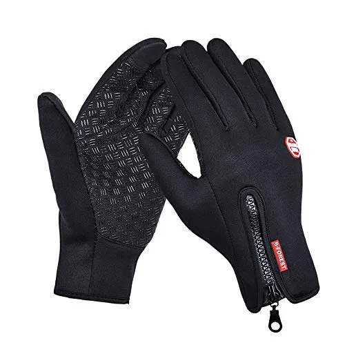 Yizhet Winterhandschuhe für Herren und Damen, Touchscreen-Thermo-Handschuhe, Winddichte & rutschfeste Sport-Laufhandschuhe, Full Finger, ideal für Radfahren & Fahren (Unisex)