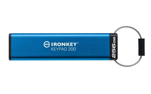 IronKey 200 - 256GB USB-Stick mit sicherer Verschlüsselung - USB-Stick mit 256 GB, blitzschnellen Übertragungsraten bis zu 145MB/s und 256-Bit AES-Verschlüsselung für maximale Datensicherheit. Ideal für geschützte Datenübertragungen.