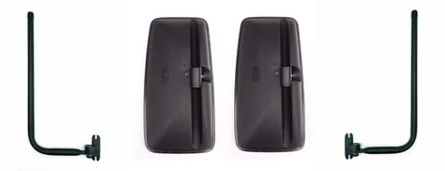 2x Außenspiegel Rückspiegel 410x205mm Traktor ø15-30mm mit Spiegelhalter Arm SET