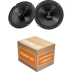 JBL Club 3 64FSL Einbaupaket für Peugeot 207 SW - Komplettset für den Austausch der Hecklautsprecher in Ihrem Peugeot 207 SW (2007-2013). Enthält 2x JBL Tief-Mitteltöner mit integriertem Hochtöner für kraftvollen Sound und einfaches Einbauen dank Adapterringen und -steckern.