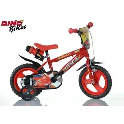 Dino Bikes Kinderfahrrad 12 Zoll Buddy Cars - Straßenfahrräder für Kinder, ideal für kleine Abenteurer von 3 bis 5 Jahren mit pannensicheren EVA-Rädern und sicherer Vorderbremse.