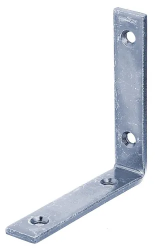 Alberts 823993 Balkenwinkel | schmal | galvanisch blau verzinkt | 120 x 180 x 40 mm | 20er Set - Hochwertiger Balkenwinkel aus galvanisch blau verzinktem Stahl, ideal für stabile Verbindungen. Mit versenkten Schraublöchern und 6 Löchern für einfache Montage. Perfekt für professionelle Anwendungen in der Hauseinzäunung.