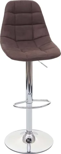 Barhocker MCW-A67, Vintage Dunkelbraun Stoff/Textil