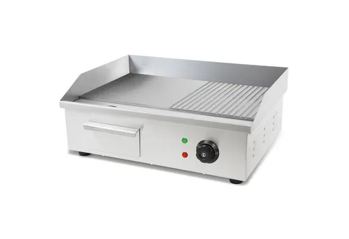 VERTES Elektrogrill 3000W Grillplatte 55x35cm - Professioneller Elektrogrill mit 3000W Leistung, ideal für Gastronomie und Catering. Die große Edelstahl-Grillfläche sorgt für perfekte Grillergebnisse und gleichmäßige Wärmeverteilung.