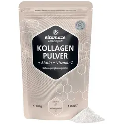 Kollagen Pulver + Biotin + Vitamin C 480 g