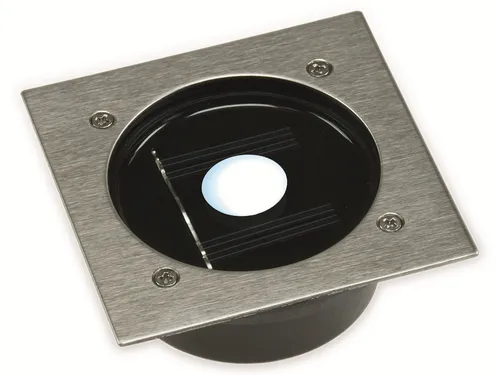 CHILITEC Solar LED-Bodenleuchte CTB-E, IP44 – Robuste eckige Gartenbeleuchtung