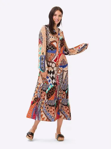 heine Etuikleid Druck-Kleid Langarm von Heine