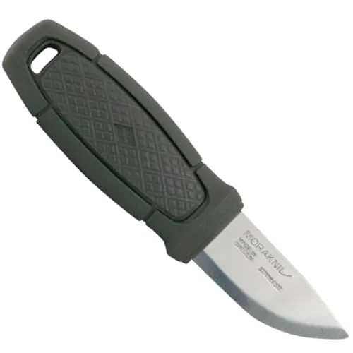 Morakniv Outdoor Messer Eldris Light Duty mit Scheide - 2 mm aus Schwedischem Edelstahl - 59 mm lang Klinge - Made in Sweden Messer Outdoor Feststehende Klinge