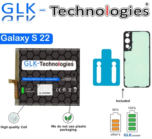 GLK FÜR Original Samsung Galaxy S22 Akku Batterie Battery   EB-BS901ABY Ohne Set