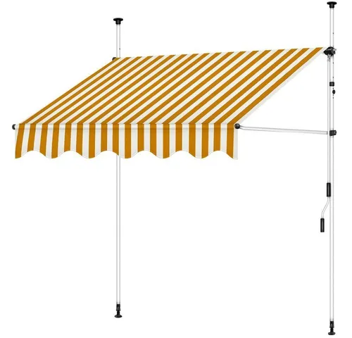 Feel2Home Klemmmarkise 350 x 120 cm in orange von Feel2Home