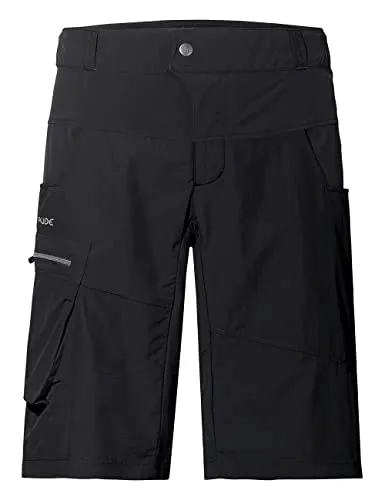 VAUDE Herren Mens Qimsa Shorts, Black Uni, XL EU - Fahrradbekleidung mit hohem Tragekomfort, ideal für Radsportler. Stretcheinsätze und höher geschnittener Bund sorgen für perfekten Sitz. Klimaneutral produziert und emissionskompensiert.