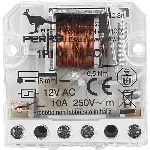 Einbau-Stromstoßschalter 12V AC - Wallair - Unterputz Stromstoßschalter mit 1 Schließer, ideal für die Steuerung von elektrischen Geräten, zuverlässige Leistung bei 10A.