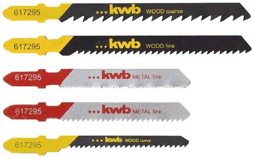 Kwb 617295 Stichsägeblatt-Set für Holz und Metall 5St.