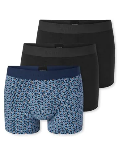 Schiesser Herren 3 Pack Boxershorts - Bequeme Bio Baumwolle - Hochwertige Herren Boxershorts im 3er Pack aus 95% Bio Baumwolle. Ideal für den täglichen Komfort, mit hervorragender Passform und atmungsaktivem Material.