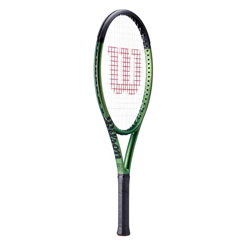 Wilson Kinder-Tennisschläger Blade v8.0 25in - grün - Tennisschläger für Junioren (9-12 Jahre) mit erstklassiger Performance, ideal für aggressives Spiel und Kontrolle. Auffälliges Design in knalligem Grün mit Metallic-Finish.