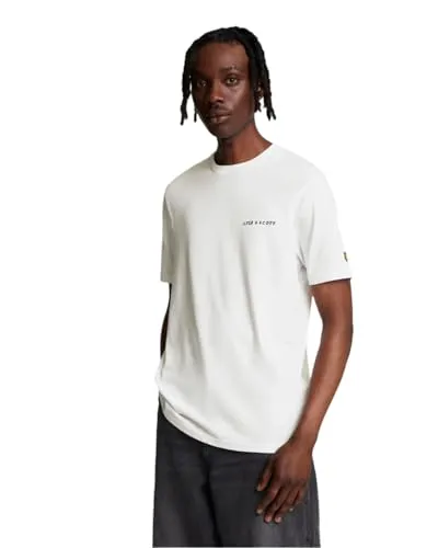 Lyle & Scott T-Shirt Herren | mit Rundhals-Ausschnitt und kurzen Ärmeln | mit goldenem Adler-Logo auf der Brust | XS - XXL