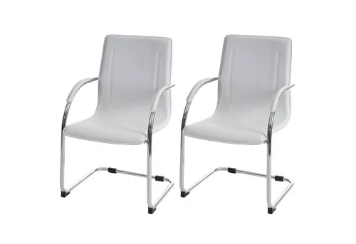 PROREGAL® Besucherstuhl Konferenzstuhl Sammy, HxBxT 93x56x56cm, Sitzhöhe 47cm, Farbe (2 St), bequem mit Armlehnen, stabil, elegant und pflegeleicht