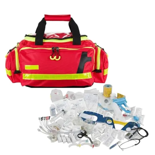 TMS PRO SHOP Erste Hilfe Tasche First Responder PROFI mit Sanitätskoffer-Füllung DIN 13155, Art.-Nr. 41019 | Erste Hilfe Tasche | Sanitätstasche | Notfalltasche