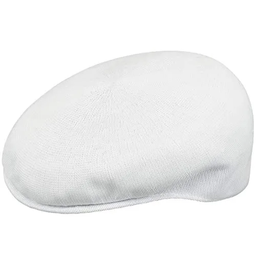 Kangol Tropic Summer Flatcap 504 - Schiebermütze für Herren - Schirmmütze in Weiß, ideal für den Sommer. Mit 4 cm Schirmlänge und leichtem Stretchfutterband für optimalen Tragekomfort.