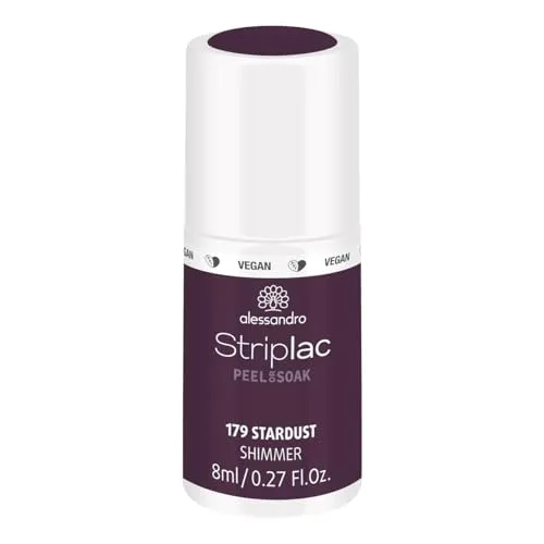 alessandro Striplac UV-Nagellack Stardust– Schonend und langanhaltend – Einfache Entfernung dank Peel-Off-Technologie – Vegan und tierversuchsfrei – 8 ml