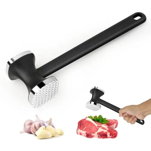 Doppelseitiger Edelstahl Fleischklopfer