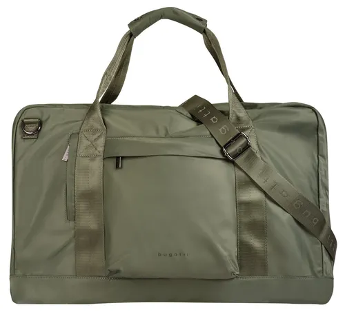 Bugatti Elia Weekender graugrün 494072-20 - Reisetasche in stilvollem graugrün, 53 cm groß und ideal für Wochenendausflüge oder kurze Reisen.