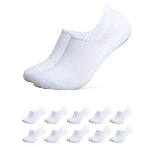 OCCULTO Sneakersocken Damen & Herren Bambus Füßlinge 10er Pack (Modell: Solana) (10-Paar)