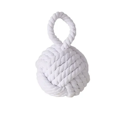 BOLTZE Türstopper Knoto, aus Jute, Weiß, 23 x 15 cm von BOLTZE