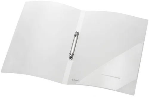 FOLDERSYS Präsentationsordner Ringbuch A4 PP 16mm 2 Ringe transparent