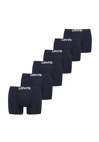 Levi’s Einfarbige Basic-Boxerslips 6er-Pack in blau von Levi's