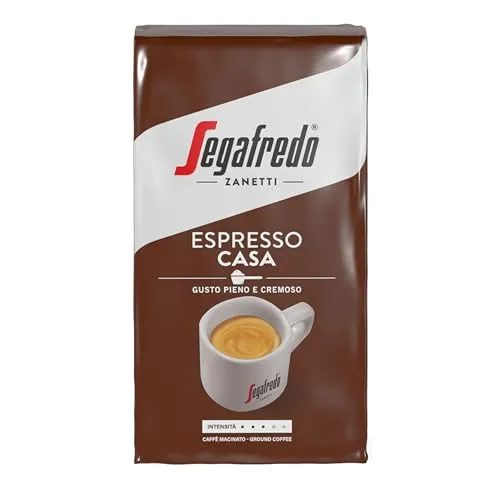 Segafredo Kaffee Espresso Casa Gusto Cremoso 250g - Gemahlener Kaffee mit einer leicht schokoladigen Note und samtig dicker Crema, ideal für Espresso-Liebhaber und Genussmomente.