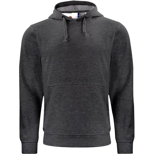 CliQue Herren Basic Kapuzenpullover, Grau (Anthrazit Melange), L