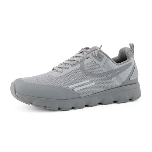 tenhaag Damen Low-Top Sneaker - Atmungsaktive Freizeitschuhe in Mineral - Damen-Sneaker mit antimikrobiell behandeltem Mesh-Innenmaterial und leichtem EVA-Gummi. Ideal für Alltag und Sport, sorgt für Komfort und Style.