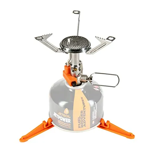 Jetboil Mighty Mo Gaskocher 95 g - Leicht und kompakt - Gaskocher für Trekking und Hochtouren, nur 95 g leicht und mit Piezozündung ausgestattet. Ideal für Outdoor-Abenteuer!