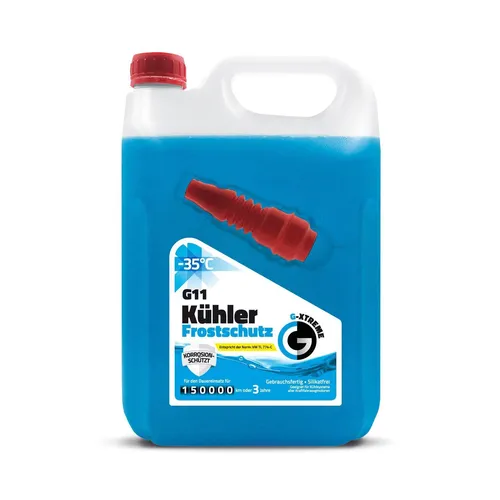 Kühlerfrostschutz G11 Kühlflüssigkeit Blau 3 Jahre bis -35°C Kühlmittel 5L