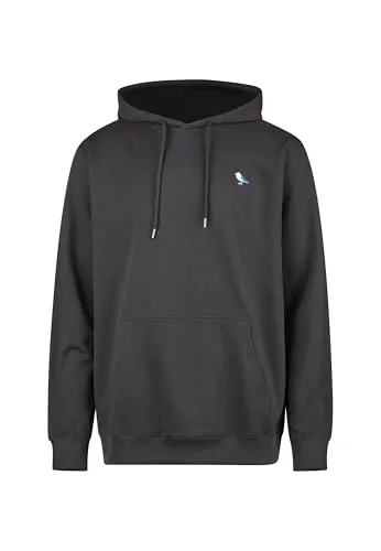 Cleptomanicx Kapuzensweatshirt Hooded Embro Gull 2 - Klassisches Design in Blau/Grau XL - Herren-Sweatshirts mit pflegeleichtem 100% Baumwollmaterial, ideal für lässige Outfits und bequem im Alltag.