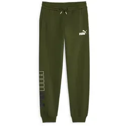 Puma POWER COLORBLOCK Jungen-Jogginghose grün 67634731 Größe 128