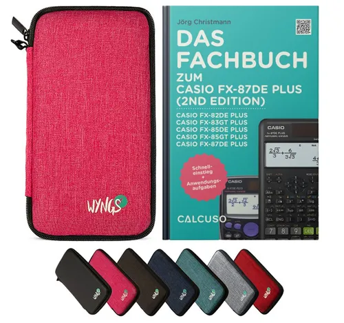 CALCUSO Taschenrechner Zubehör zum Casio fx-87DE Plus 2 in pink von CALCUSO
