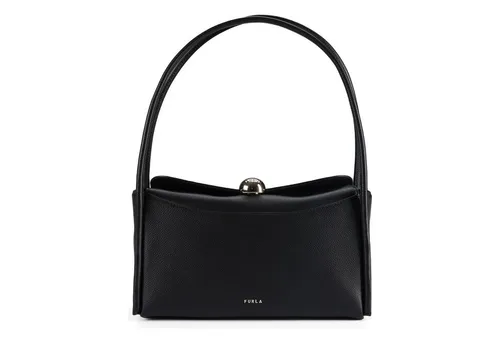 Furla Nicole Schultertasche M Leder 29 cm  schwarz