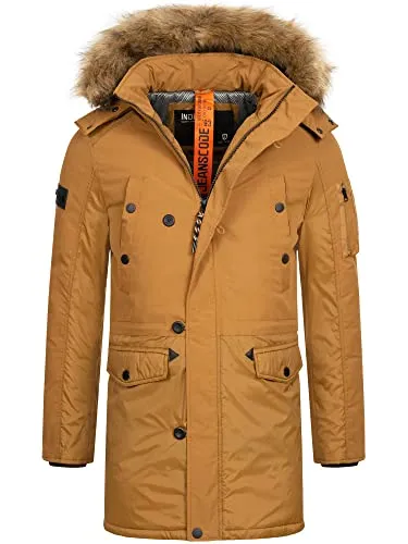 Indicode Winterjacke Jarl M - Funktionsjacke für Männer, aus 100% Polyester, mit Kapuze und Regular Fit - ideal für kalte Tage und lässige Outdoor-Aktivitäten.
