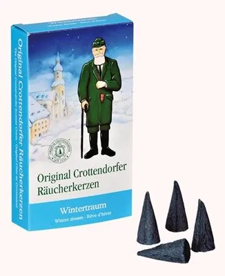 Rudolphs Schatzkiste Räucherkerzen Standard-Größe, Wintertraum 1 Packg. á 24 Stuck NEU Duftkegel Räucherkegel