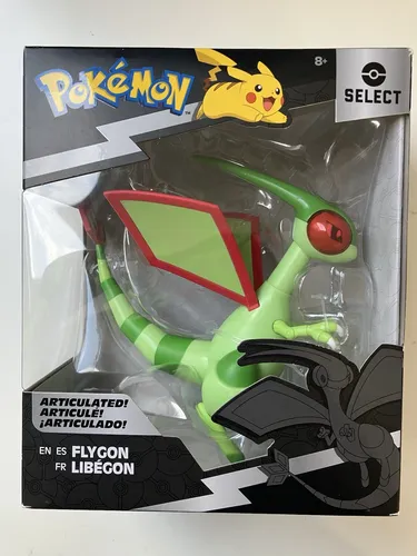 Pokémon PKW3200-15cm Select Figure - Libelldra - Actionfigur für Kinder: Detailreiche 15 cm bewegliche Libelldra Figur, perfekt zum Spielen und Sammeln mit inkludiertem Standfuß.