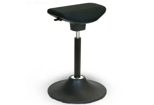 Versee Drehhocker Sitz-Stehstuhl Stoff in schwarz von Versee