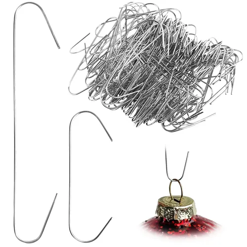 Haken für Weihnachtskugeln Baumhaken Aufhänger Weihnachtsbaum Metall silber 300