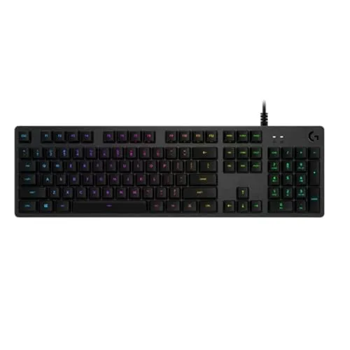 Logitech G512 Carbon RGB Gaming Tastatur - Mechanische Gaming Tastatur mit Lightsync RGB-Beleuchtung und GX Brown Switches für präzises Tastenfeedback, ideal für Gamer.