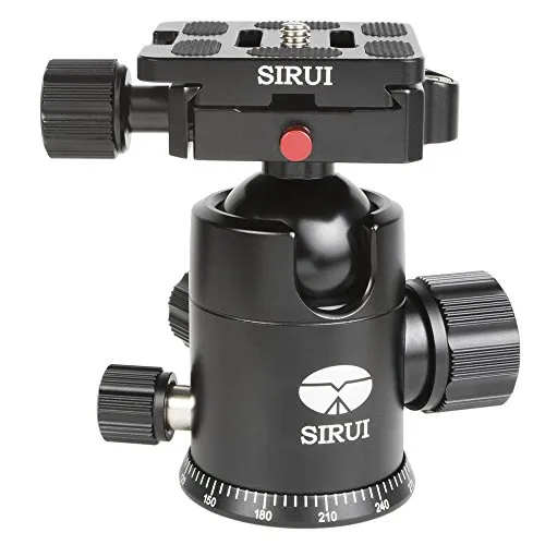 SIRUI G-20X Stativkugelkopf - Aluminium Stativkopf, kompakt und leicht mit nur 360g, bietet eine hohe Belastbarkeit von 20kg - ideal für professionelle Fotografen.