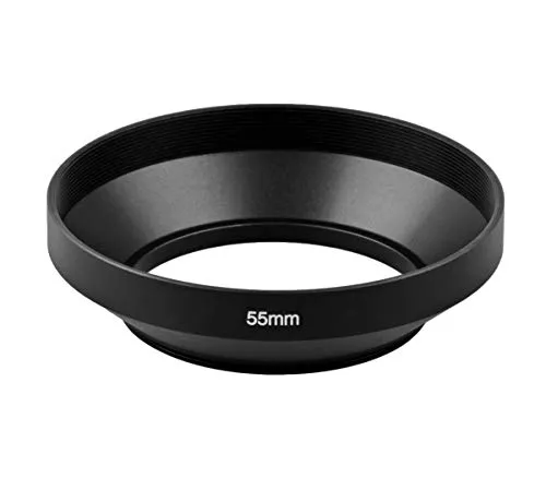 Gegenlichtblende Alu 55mm Schraubgewinde für Weitwinkel-Objektive