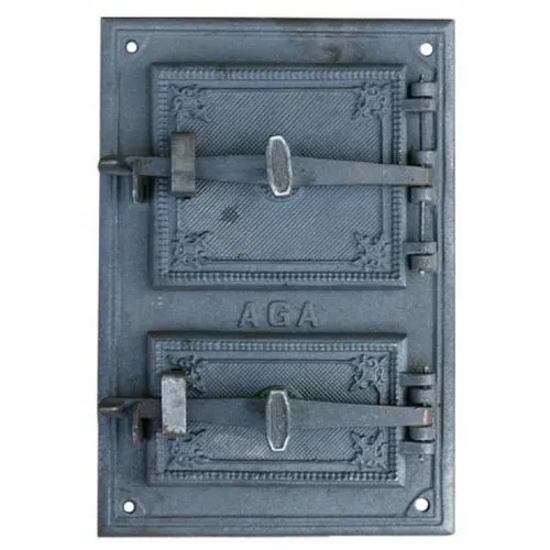 Revisionstür Backofentür Holzofentür Pizza Ofentür aus Gusseisen 47 x 32,5 cm