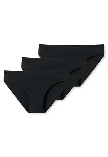 Schiesser Slip Basic Kids (3-St) schwarz 152 in schwarz von Schiesser
