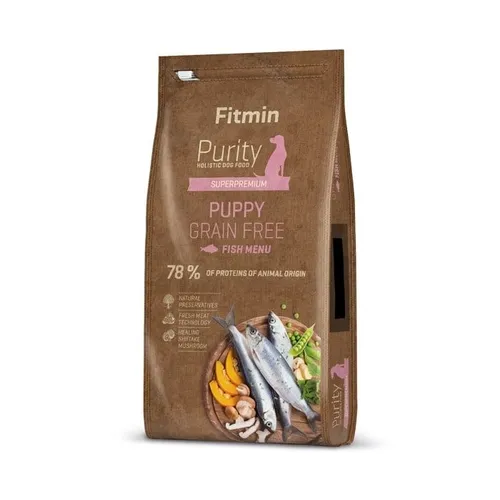 FITMIN Purity Puppy Grainfree Fish 12kg - Getreidefreies Alleinfuttermittel für Welpen, ideal für alle Rassen, mit 5% Rabatt-Code FITMIN-5